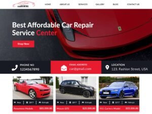 Car Rental Hub WordPress Theme