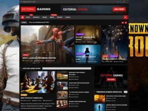 Editorial Gaming WordPress Theme