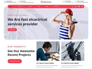Electrician Services WordPress Theme