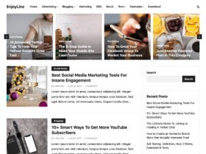 EnjoyLine WordPress Theme