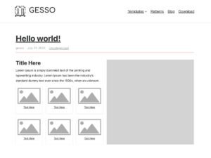 Gesso by Block Styles WordPress Theme