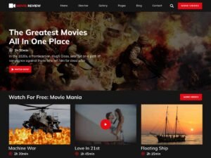 Movie Review Hub WordPress Theme