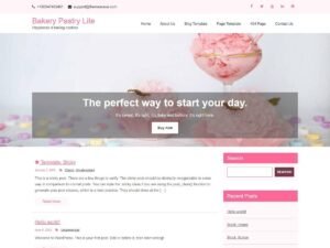 Bakery Pastry Lite WordPress Theme