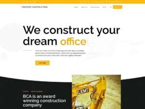 Creative Construction WordPress Theme