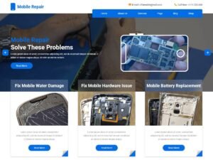 Mobile Repair Shop WordPress Theme