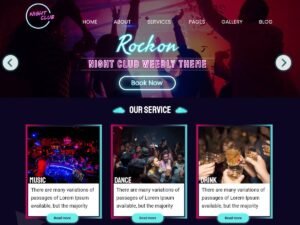Night Club WordPress Theme