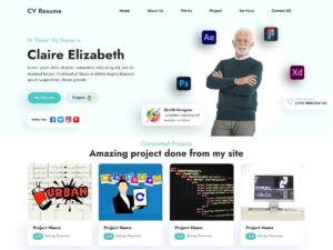 Professional CV Resume WordPress Theme