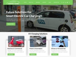 Automotive Charging Station WordPress Theme