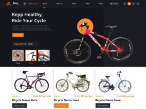 Bike Rental Shop WordPress Theme
