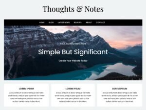 Blogging Essentials WordPress Theme