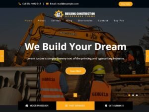 Building Construction WordPress Theme