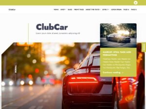 ClubCar WordPress Theme