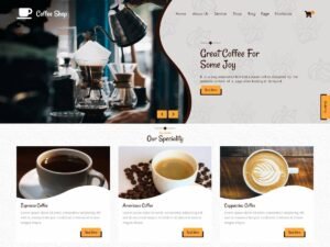 Coffee Shop Corner WordPress Theme