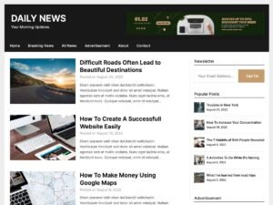 Daily Newspaper WordPress Theme