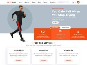 Fitness Exercise Hub WordPress Theme