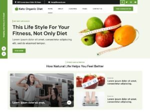 Keto Organic Diet WordPress Theme