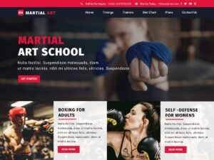Martial Arts Training WordPress Theme