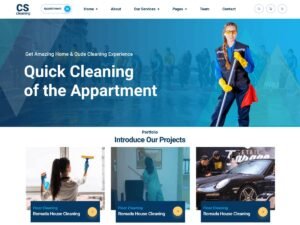 Professional Cleaning Company WordPress Theme