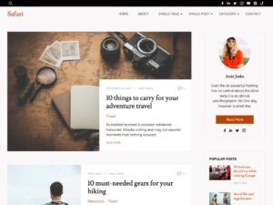 Safari Blog WordPress Theme