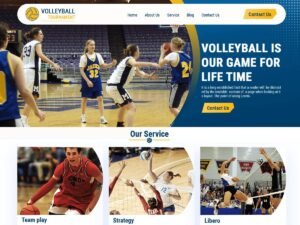 Volleyball Club WordPress Theme