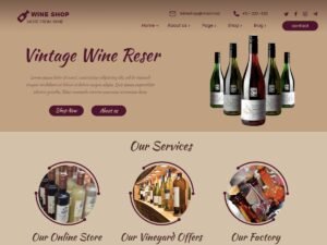 Wine Shop WordPress Theme