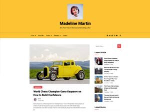 Writers Portfolio WordPress Theme