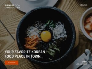 Bibimbap WordPress Theme