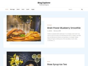 Blog Explorer WordPress Theme