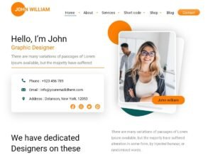 Freelancer Portfolio WordPress Theme