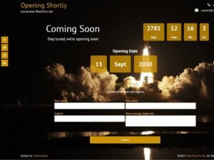 Opening Shortly Lite WordPress Theme