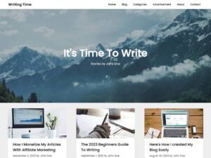 Writing Time WordPress Theme