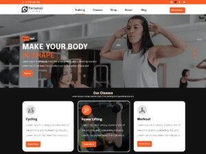 Aster Gym Trainer WordPress Theme