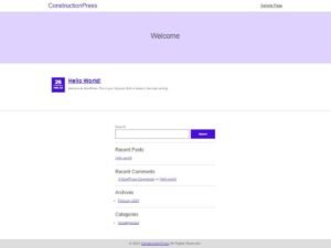 ConstructionPress WordPress Theme