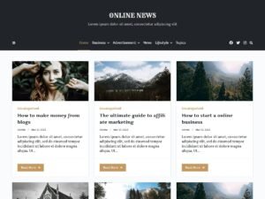 Kenta Online News WordPress Theme