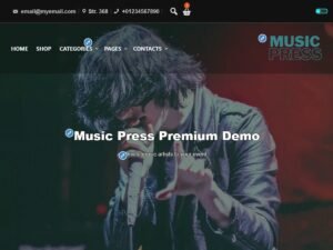 Music Press WordPress Theme