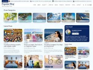 Popular Blog WordPress Theme