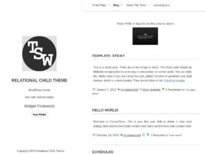 Relational Child WordPress Theme
