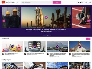 SocialLive WordPress Theme
