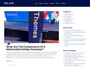 Solace WordPress Theme