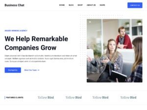 Business Chat WordPress Theme