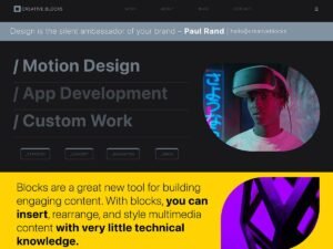 Creative Blocks WordPress Theme
