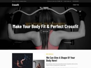 Crossfit Block WordPress Theme