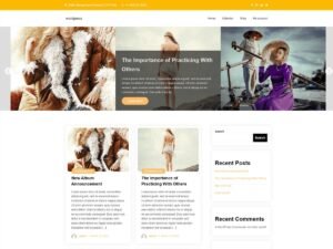Fashion Blogging WordPress Theme