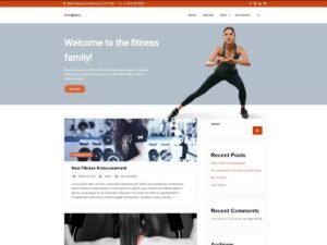 Fitness Blog WordPress Theme