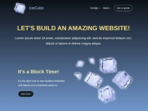 IceCubo WordPress Theme