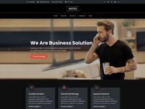 JetBlack Intro WordPress Theme