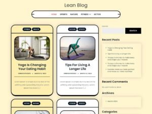 Lean Blog WordPress Theme