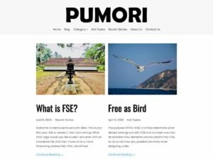 Pumori WordPress Theme