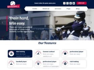 Baseball Club WordPress Theme