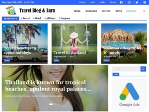 Blog and Earn WordPress Theme